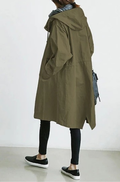 Damen Trenchcoat Wasserdicht Praktisch