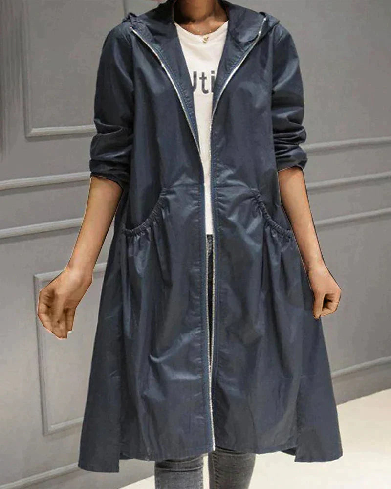 Stylische Damenjacke Kapuze Leicht