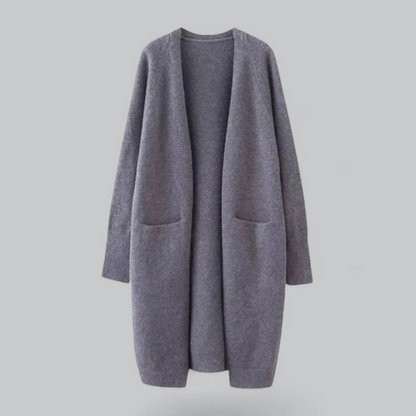 Damen Strickjacke Offen Vorne Warm