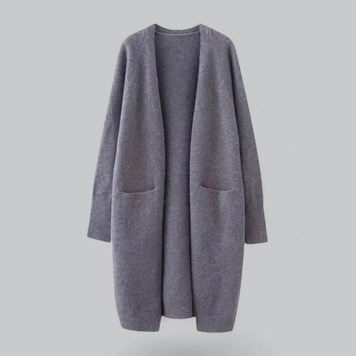 Damen Strickjacke Offen Vorne Warm