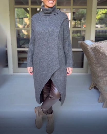 Elegante Kleider | Hoher Hals und Lang