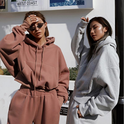 Bequeme Damen-Loungewear-Set Oversized - IdealeKleiden