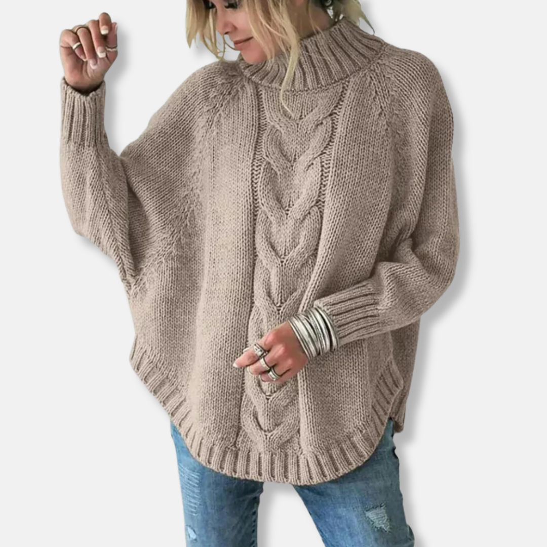Weite Rollkragenpullover aus Wolle
