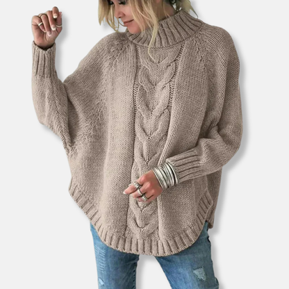 Weite Rollkragenpullover aus Wolle