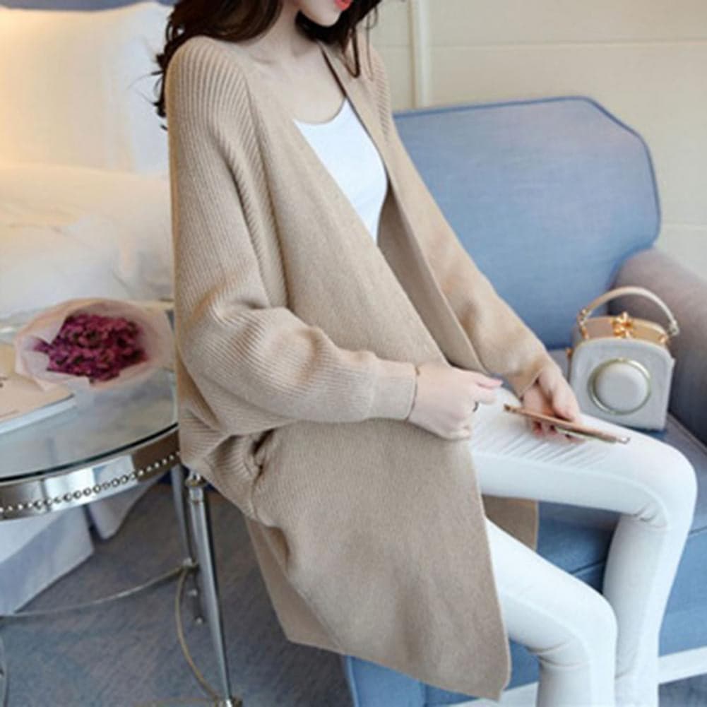 Kuschelige Strickjacke Oversized Offen Vorne Weich