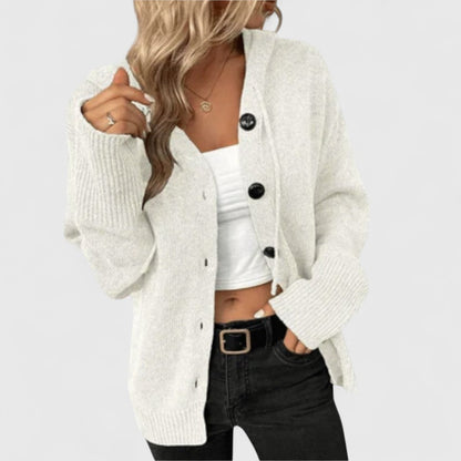 Eleganter Cardigan Damen Klassisch Knöpfe