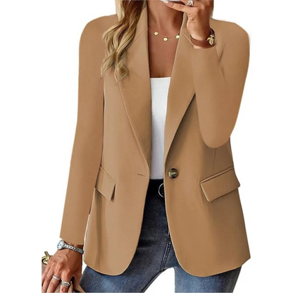 Damenschuhe nicht passend, korrigiert: Frauen Blazer Langarm Elegant Schnalle Herbst