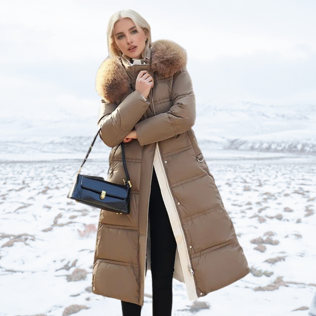 Stylisher Wintermantel Frauen Kunstpelz Elegant