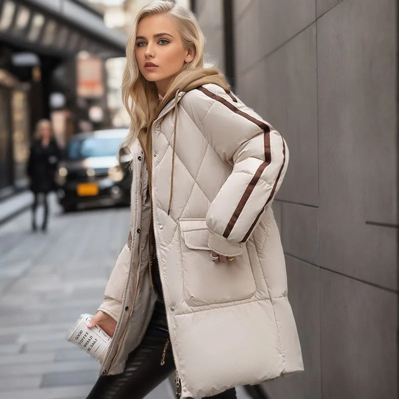 Steppmantel Elegant Warm und Bequem