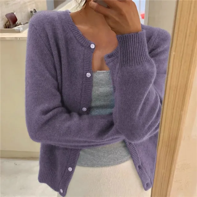Weiche Damenstrickjacke Bequem
