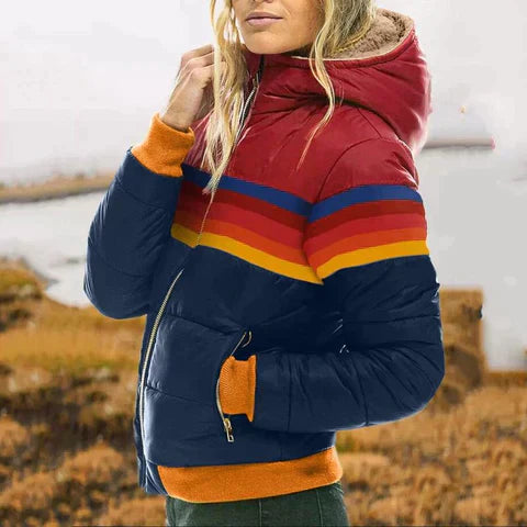 Modische Strickjacke Gestreift - IdealeKleiden