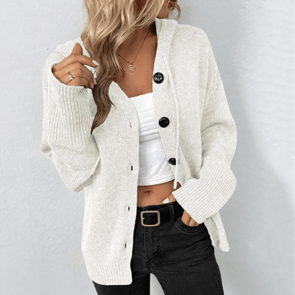 Damen Strickjacke Warm Modern Knöpfe