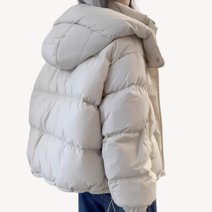 Übergroße Damen Pufferjacke Warm und Elegant - IdealeKleiden