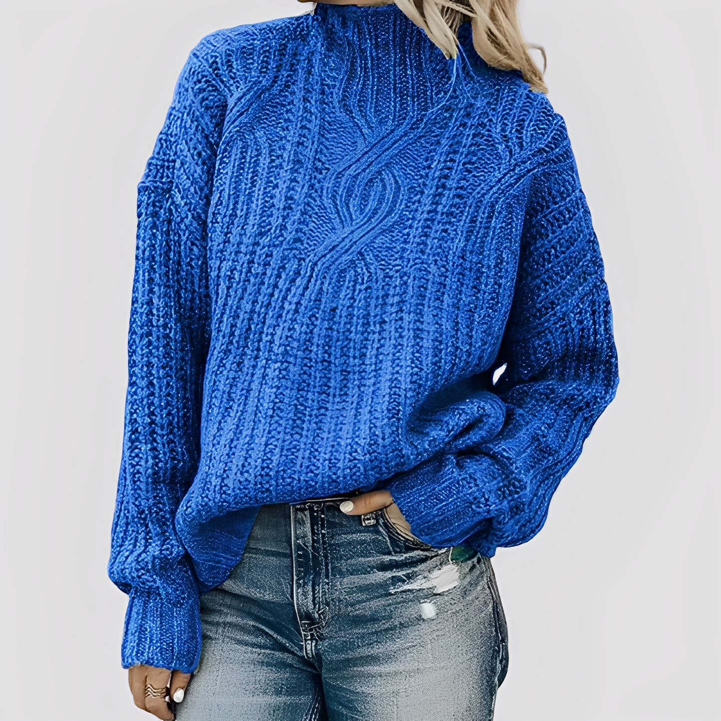 Weiches Damenpullover Elegant Strick Design