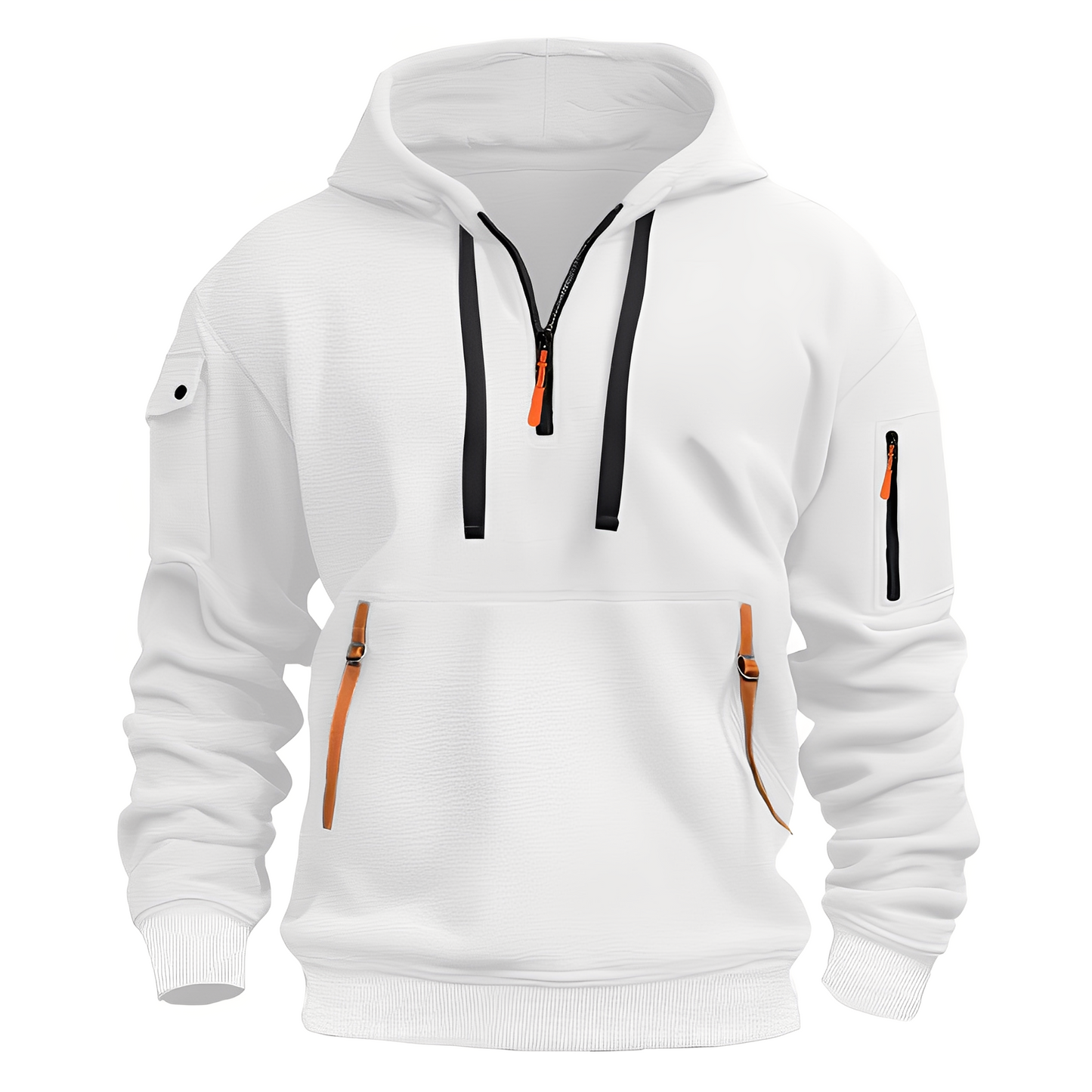 Bequemer Herren Hoodie mit Reißverschluss