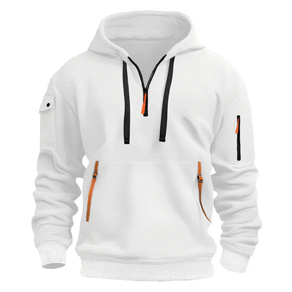 Herren Kapuzenpullover Sportlich Mit Reißverschluss