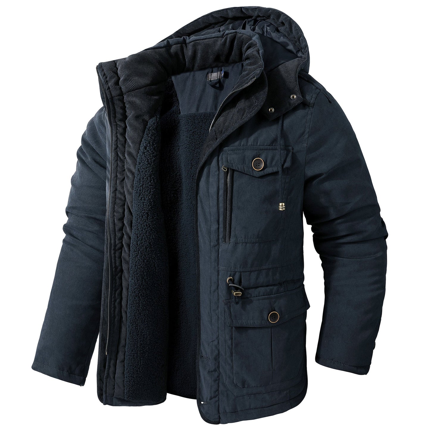 Herren Winterjacke Kapuzenparka Warm