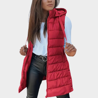 Warme Winterweste Mit Kapuze
