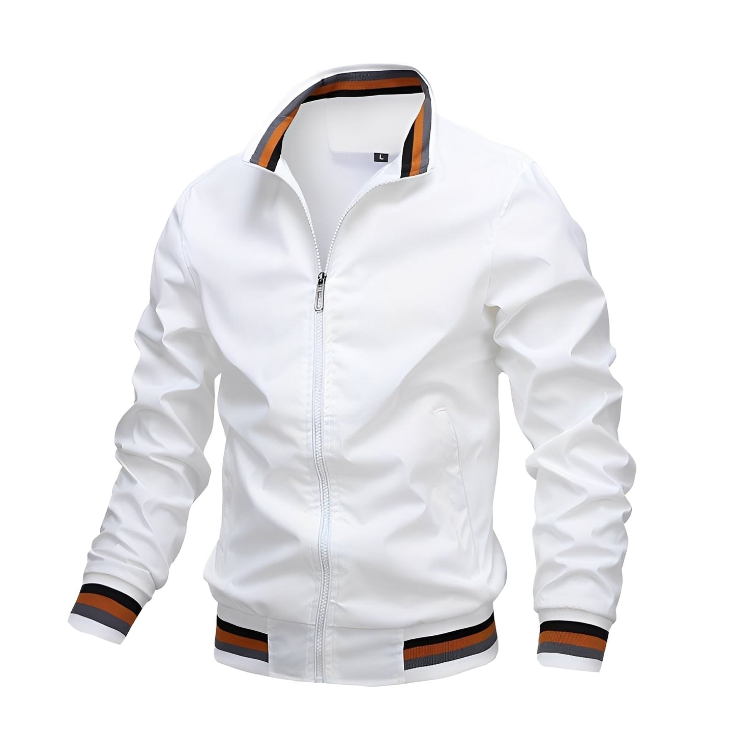 Stilvolle Bomberjacke Streifen Herren