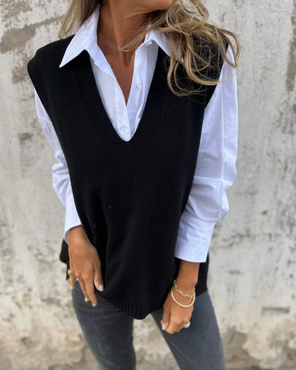 Weiche Strickweste Damen Pullover