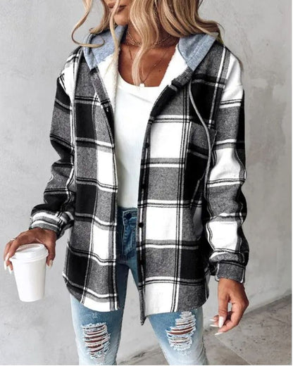 Gemütliche Flanelljacke Weich Bedruckt