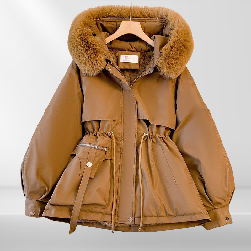 Winterjacke Damen mit Abnehmbarer Kapuze