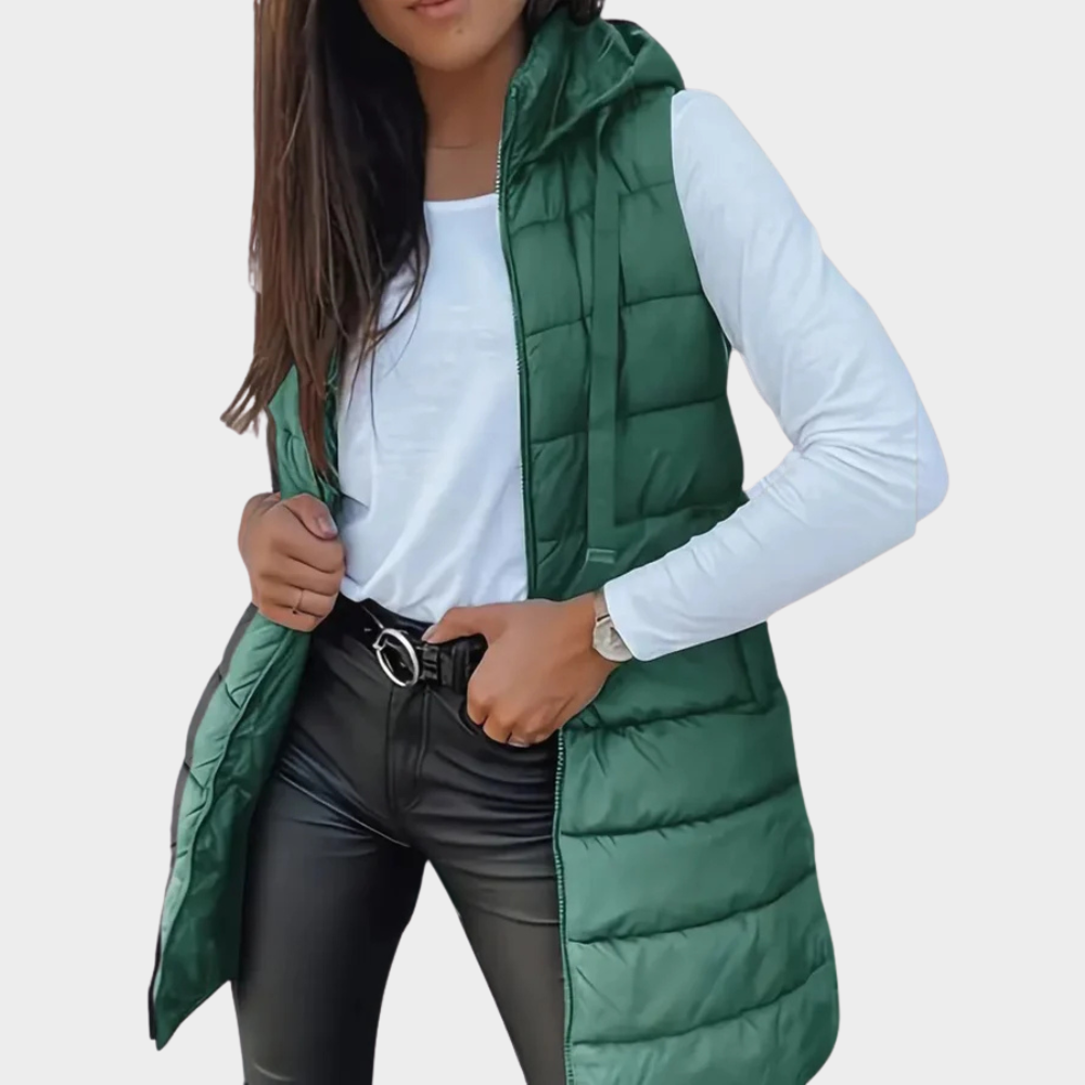 Warme Winterweste Mit Kapuze