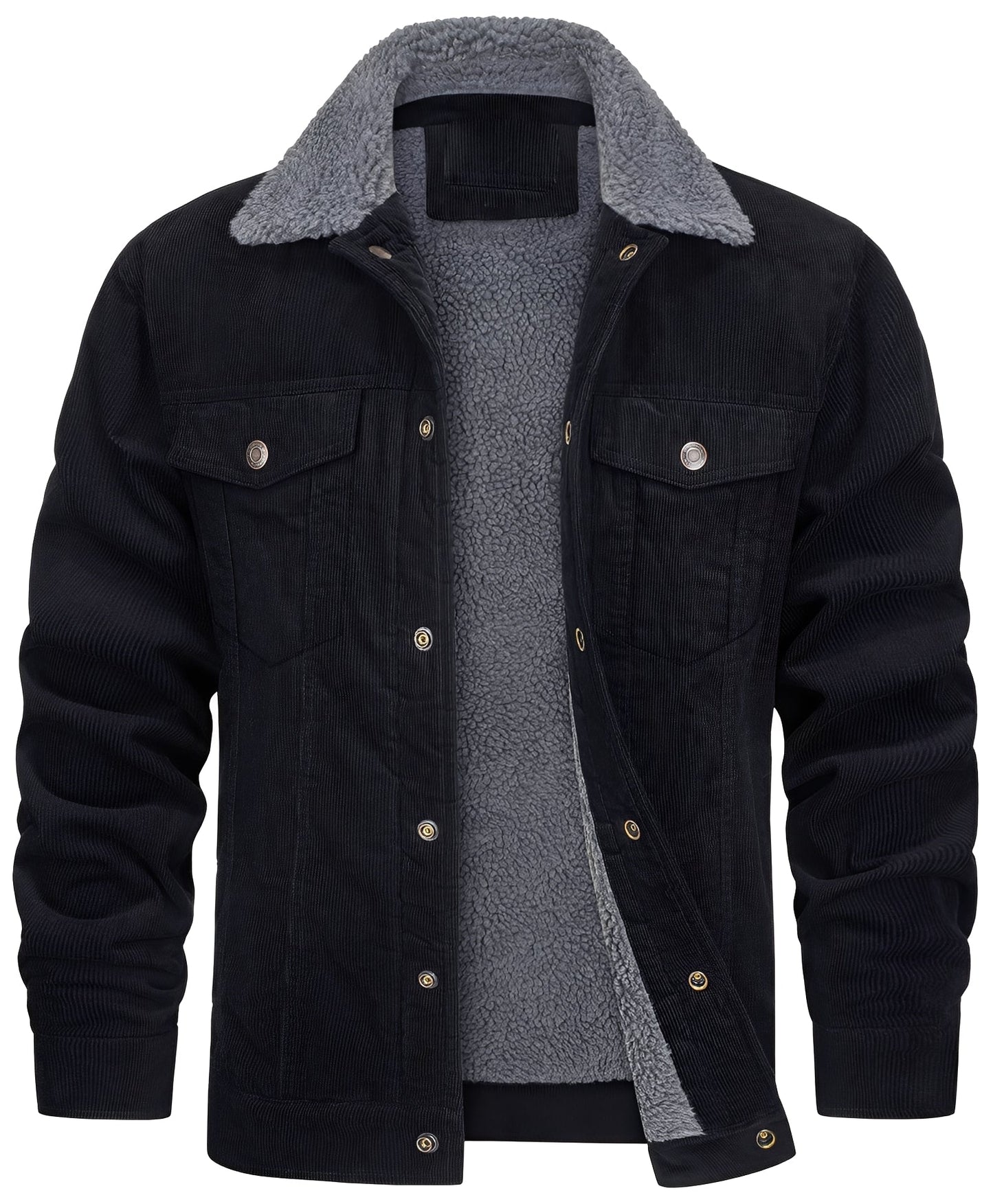 Herren Cordjacke Bequem Plüsch