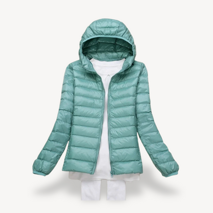 Leichte Damen Pufferjacke Kapuze
