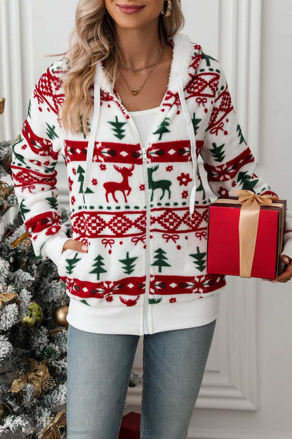 Weihnachts-Pullover Festlich Rot