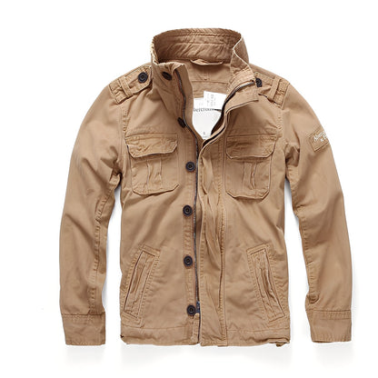 Herren Denimjacke Klassisch Mit Taschen - IdealeKleiden