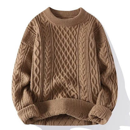 Weiche Strickpullover für Damen Langarm Rundhals Bequem