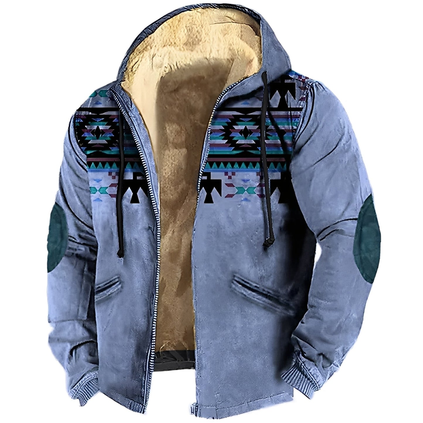 Männer Kapuzenjacke Tribal Style Modern
