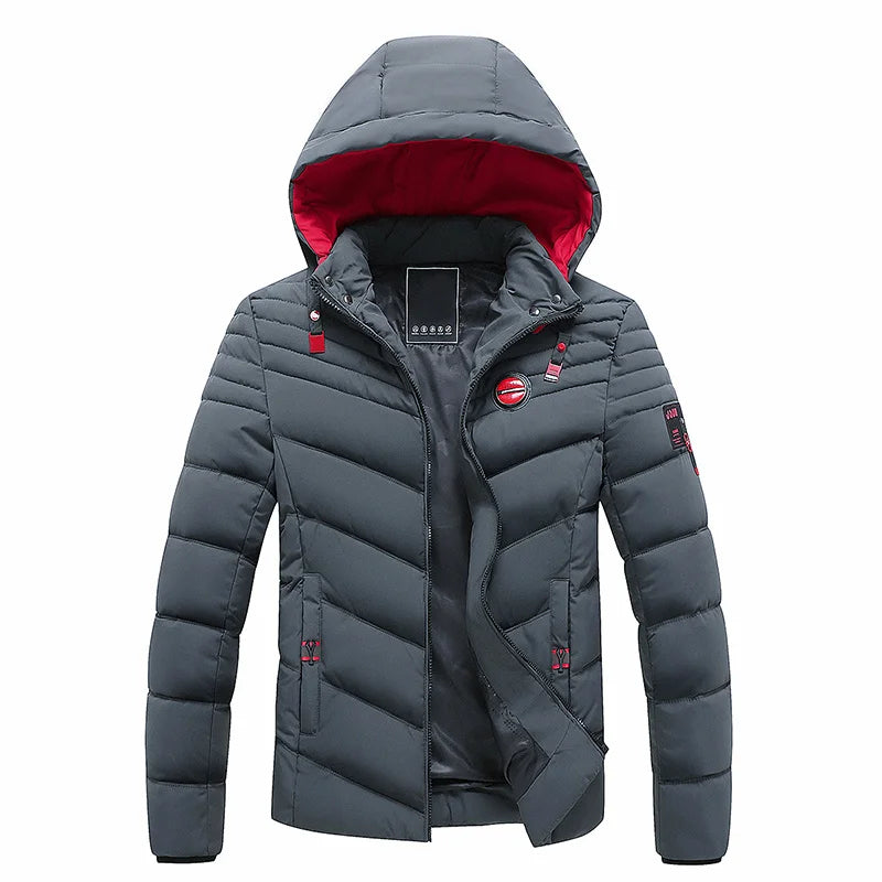 Herren Winterjacke Warm Daunenfüllung
