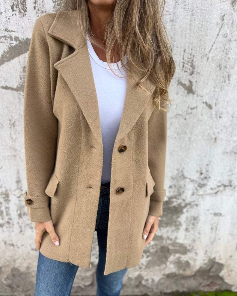 Stylisher Wollmantel Damen