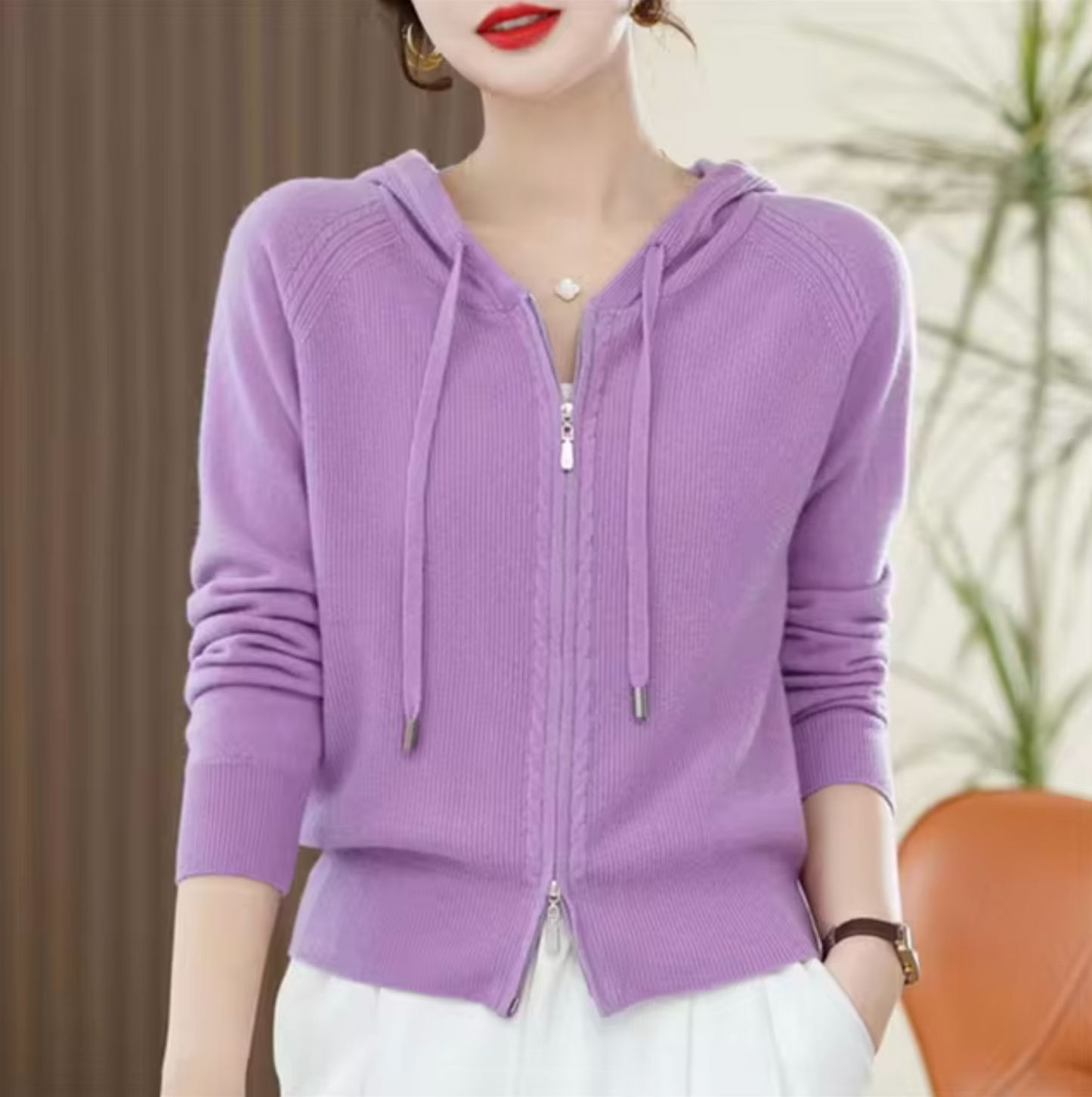 Weicher Kaschmir Hoodie Damen