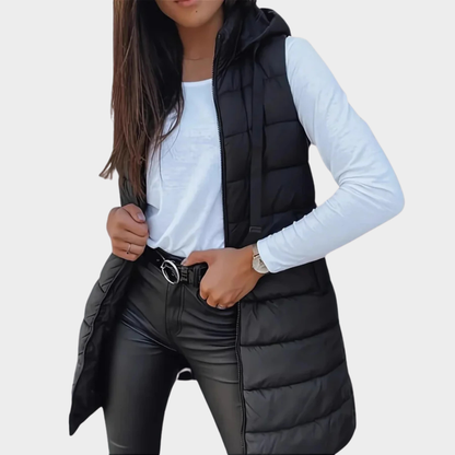 Warme Winterweste Mit Kapuze