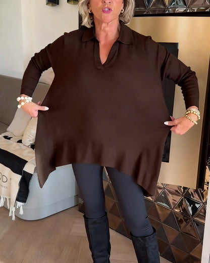 Elegante Bluse Langarm Oberteil