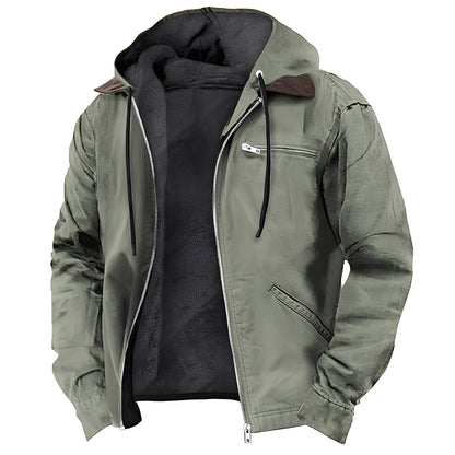Praktische Freizeitjacke Männer Kapuze Sportlich