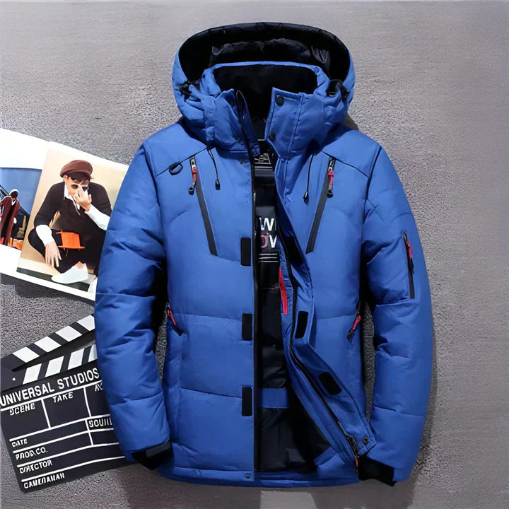 Herren Winterjacke Isoliert Kapuze Outdoor