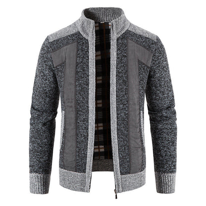 Bequeme Plüschjacke Herren Reißverschluss