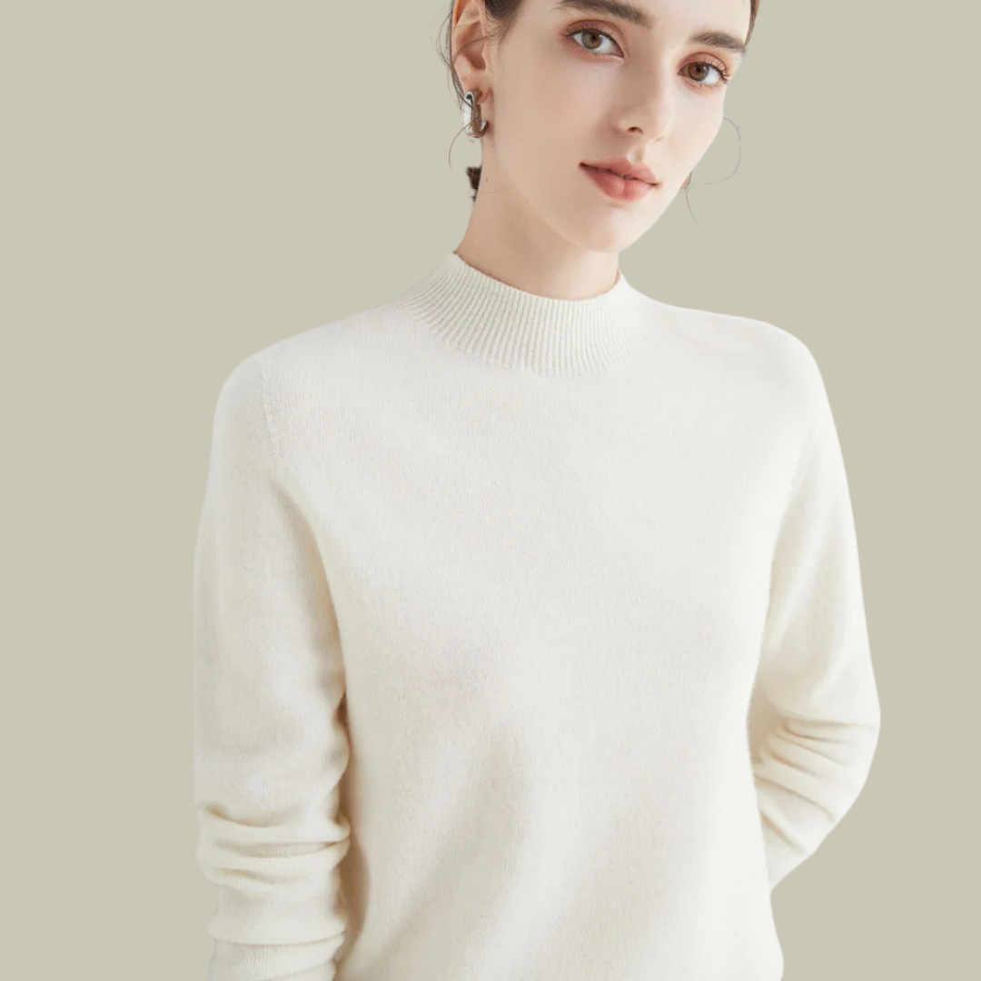 Damen Merinowolle Pullover Warm Winter