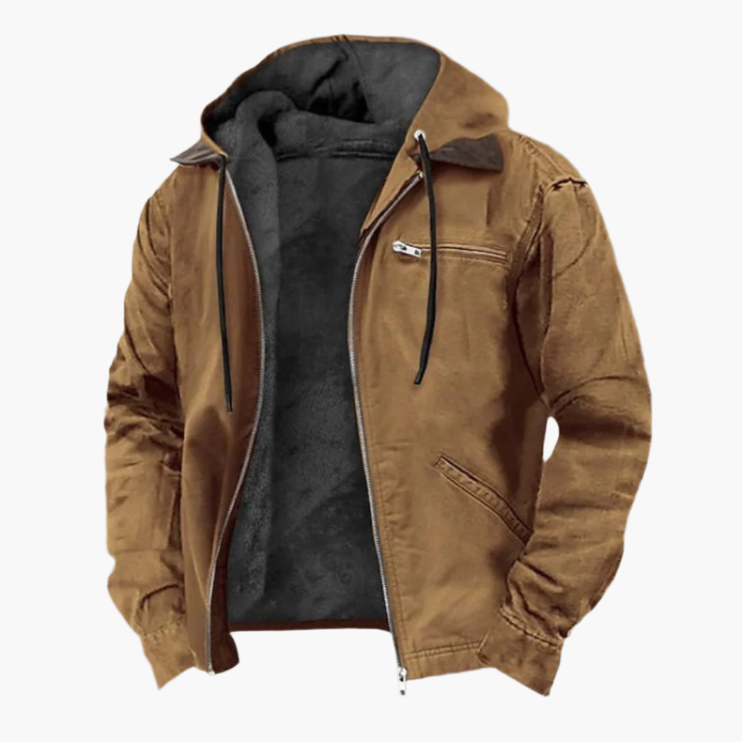 Stylische Freizeitjacke mit Kapuze und Reißverschluss