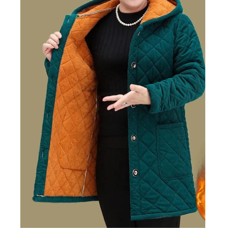 Damen Steppjacke Warm Elegant