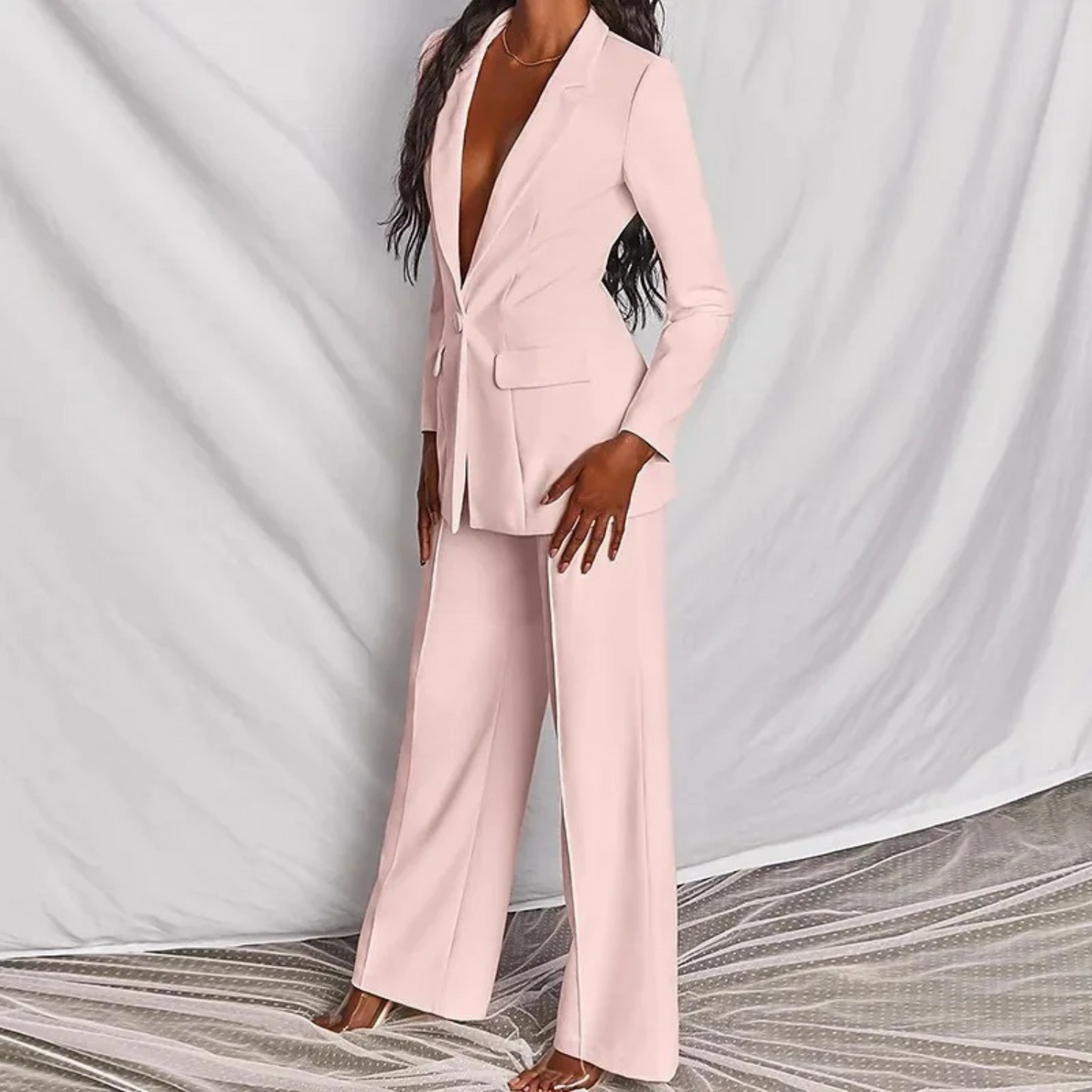 Elegantes Damen Blazer Set Langarm