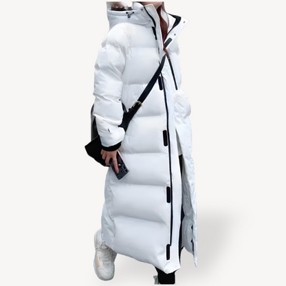 Übergroße Damen Pufferjacke Lang Warm