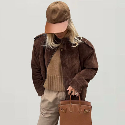 Große Größen Lederjacke Damen