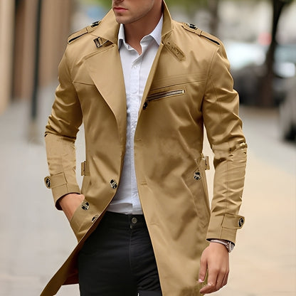 Stylischer Trenchcoat Herren Elegantes Design