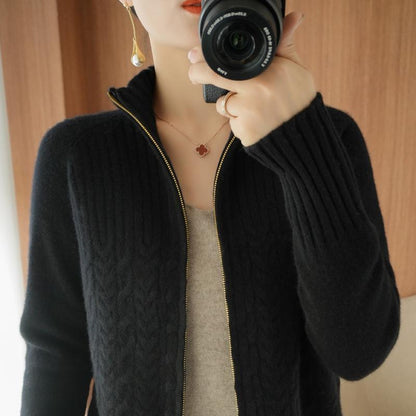 Damen Cardigan Kaschmir Weich Elegant