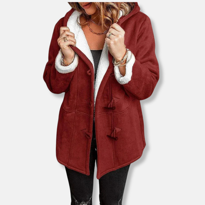 Kuschel Fleecejacke Mit Kapuze Plüschfutter